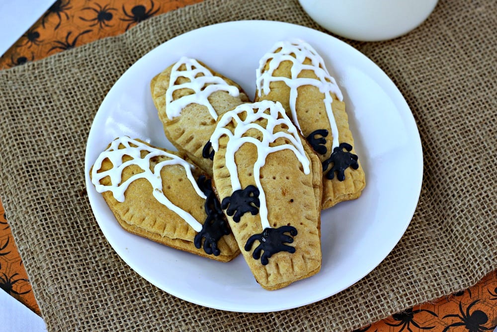 spooky halloween coffin pop tart