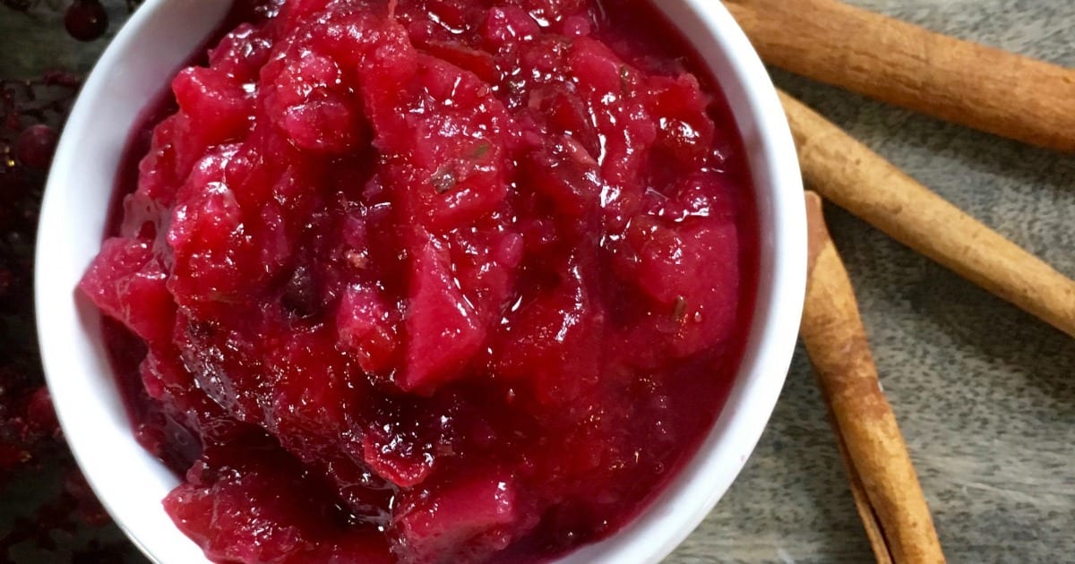 feature image agave pear cranberry sauce