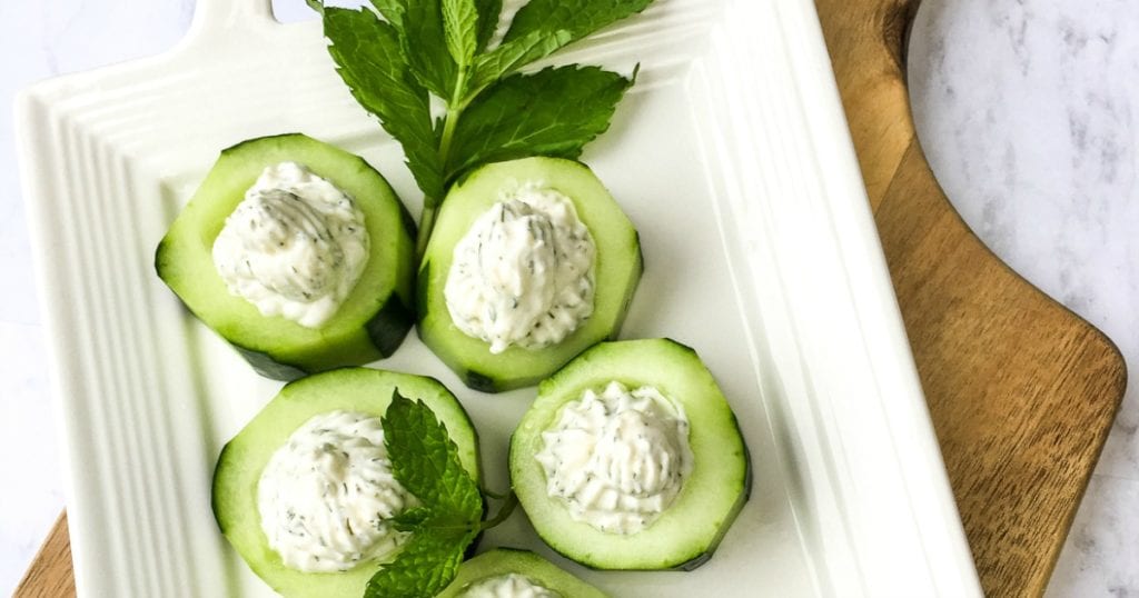 Feta Stuffed Cucumber Appetizer Bites Recipe Mama Likes To Cook