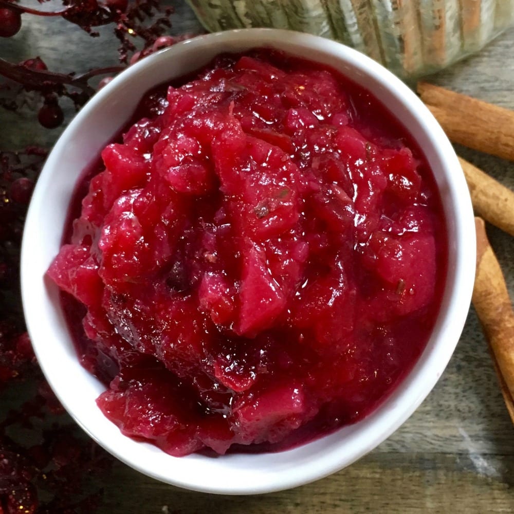 insta pear cranberry sauce