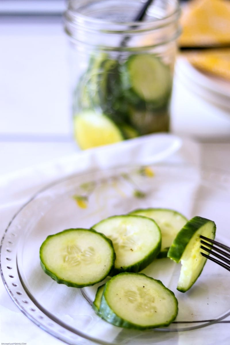 Cider Vinegar Refrigerator Pickles Recipe #Recipe #Pickles #RefrigeratorPickles #QuickPickles