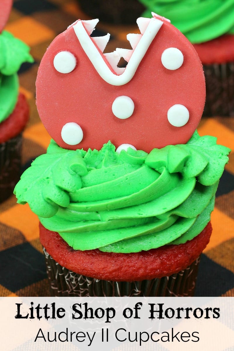 pin Little Shop audrey ii cupcake close up