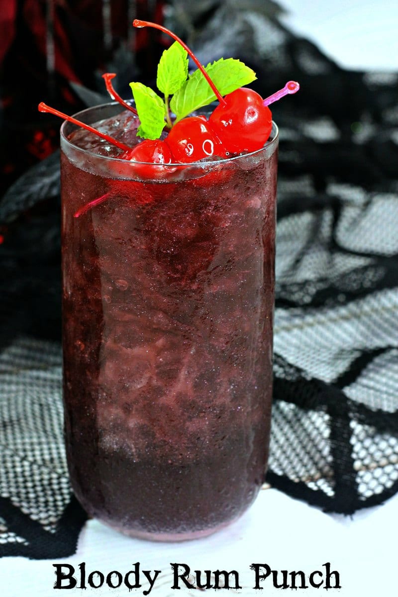 Halloween Bloody Rum Punch Recipe - Mama Likes To Cook