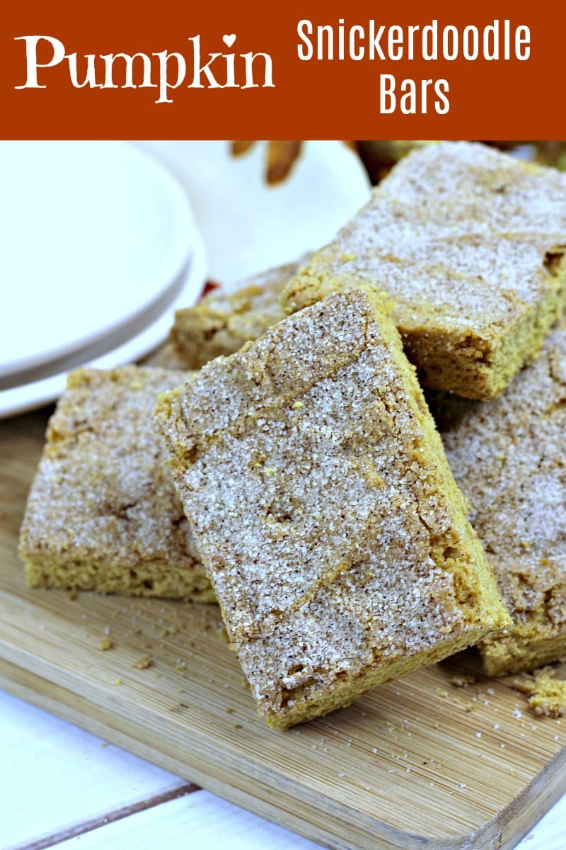 Pumpkin Snickerdoodle Cookie Bar Recipe #Snickerdoodle #Snickerdoodles #Pumpkin #PumpkinSpiceRecipes #CookieBar #CookieBars