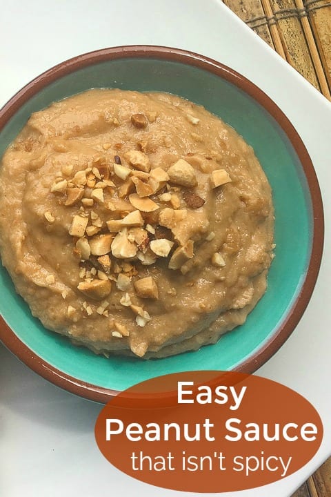 pin easy not spicy peanut dip sauce