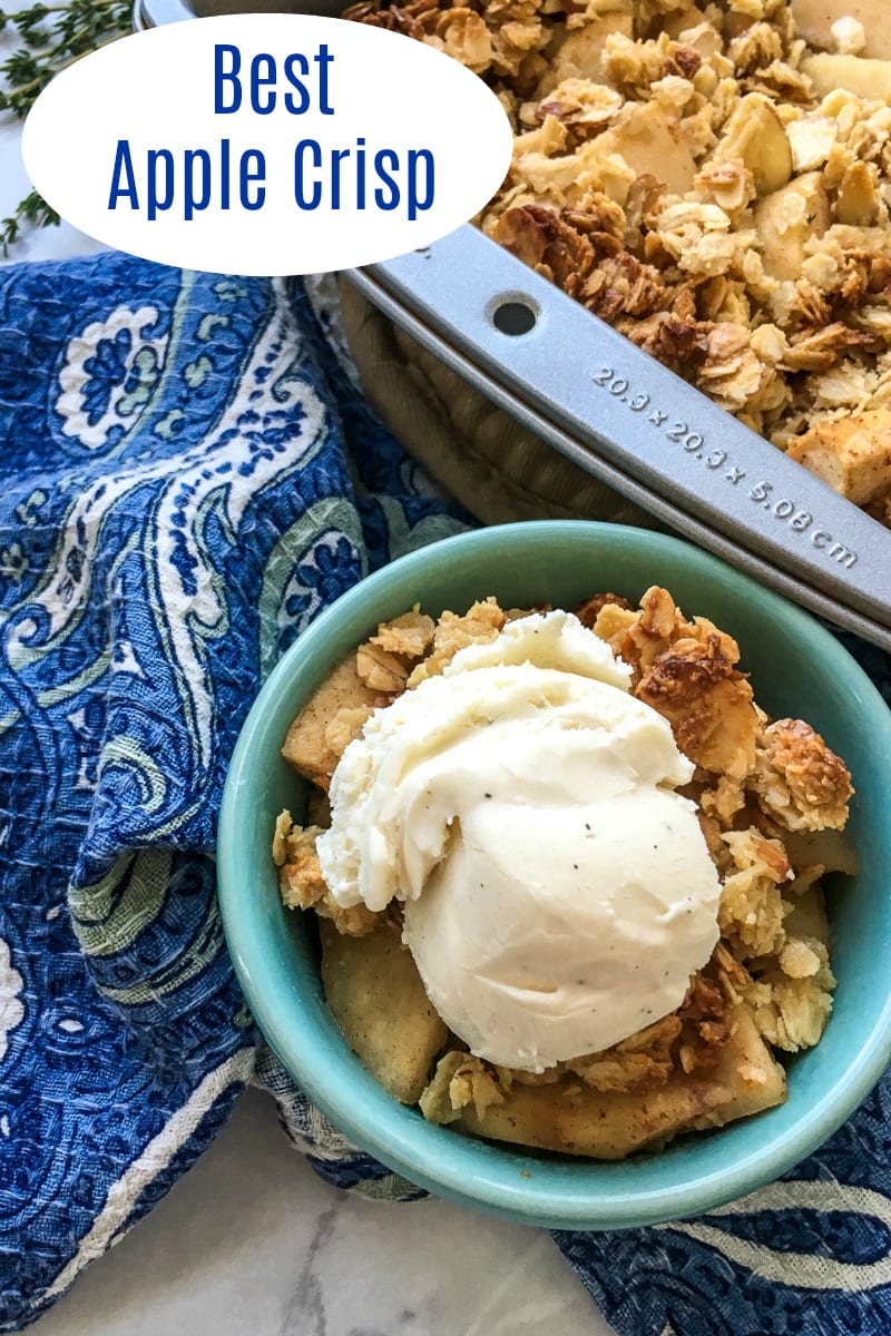 Bake this mouth watering comfort food dessert, when you want to enjoy the best baked apple crisp. Every bite is a satisfying treat.