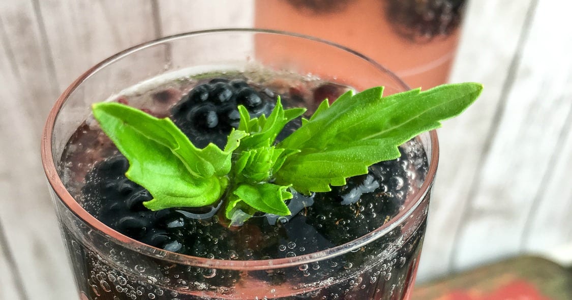 feature basil blackberry drink