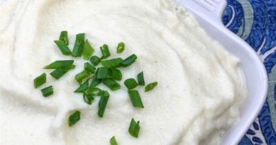 feature creamy vegan mashed cauliflower