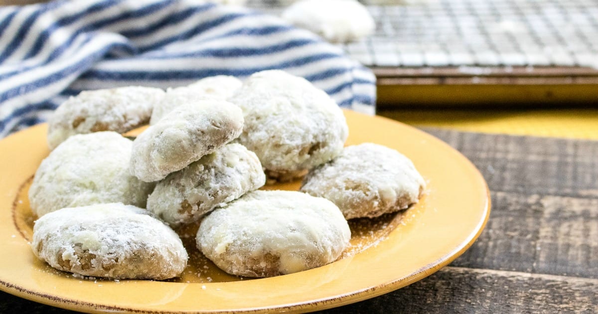 feature pumpkin spice snowball cookies