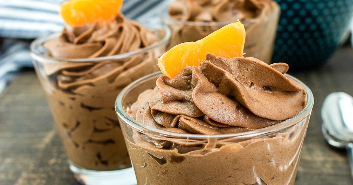 feature tangerine chocolate mousse