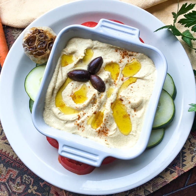 insta garlic hummus