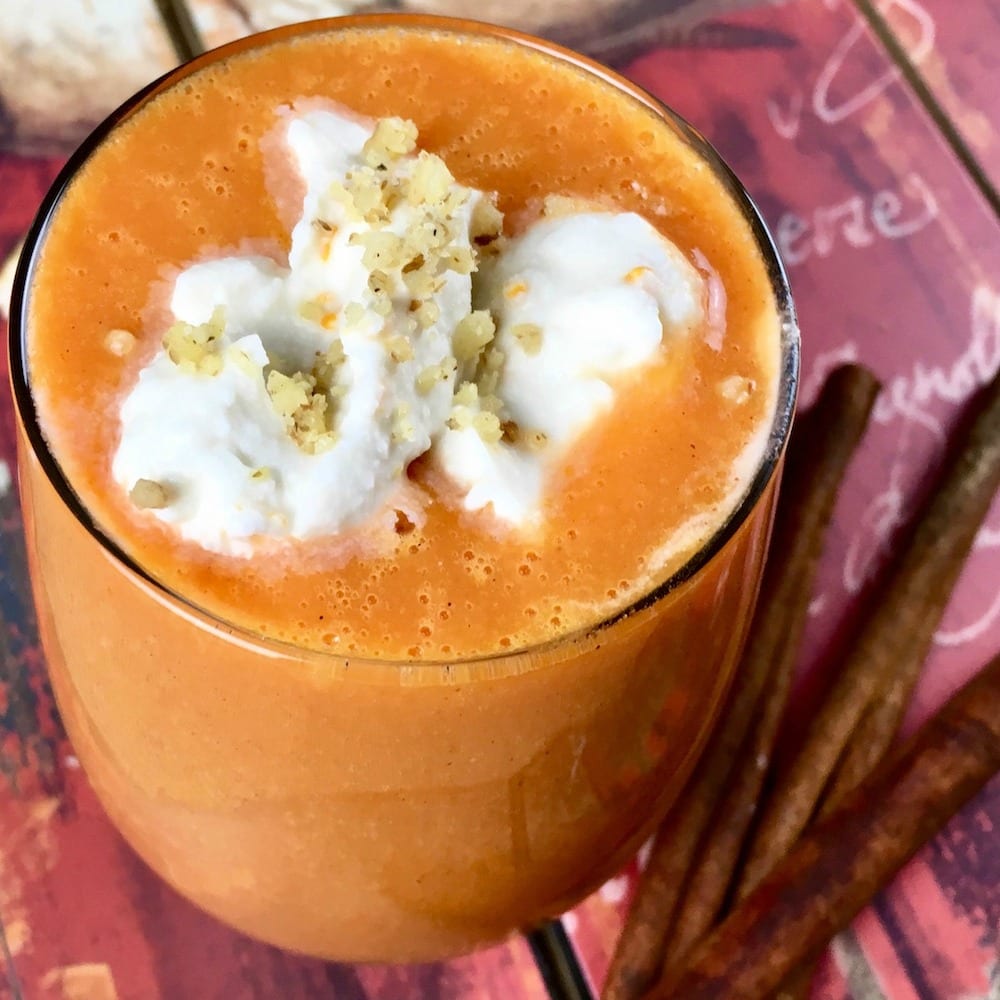 insta vegan carrot cake smoothie