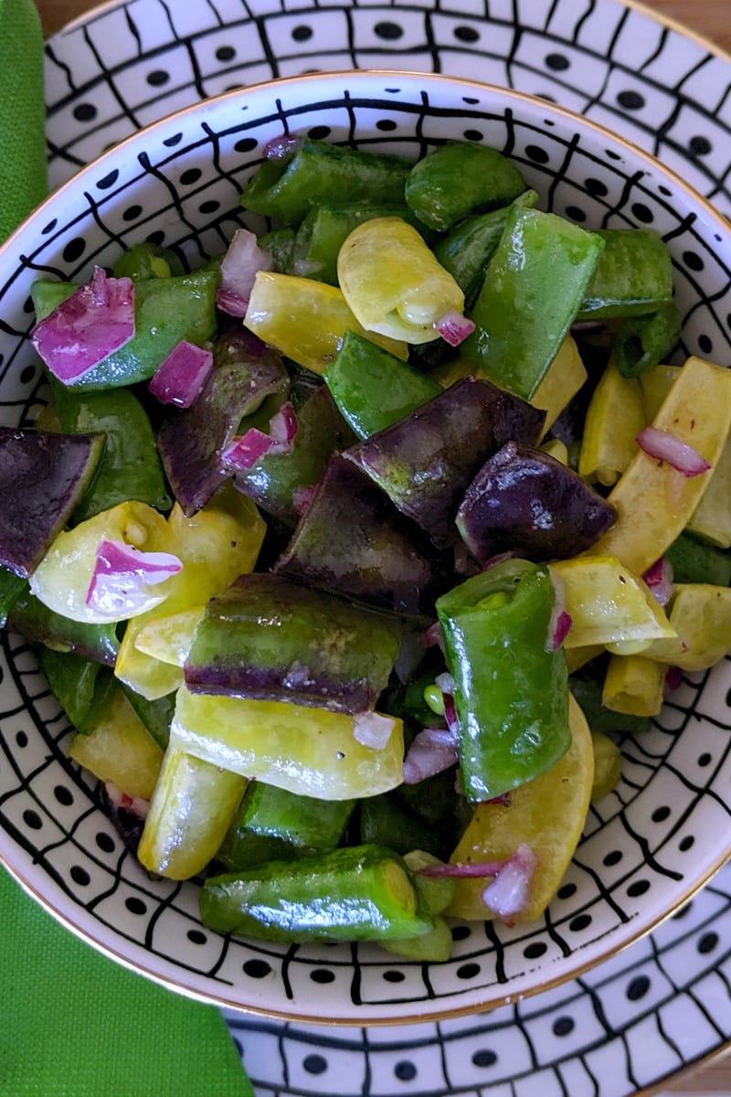 When you make my sugar snap pea salad, the sweet crunch of this flavorful veggie is the star.