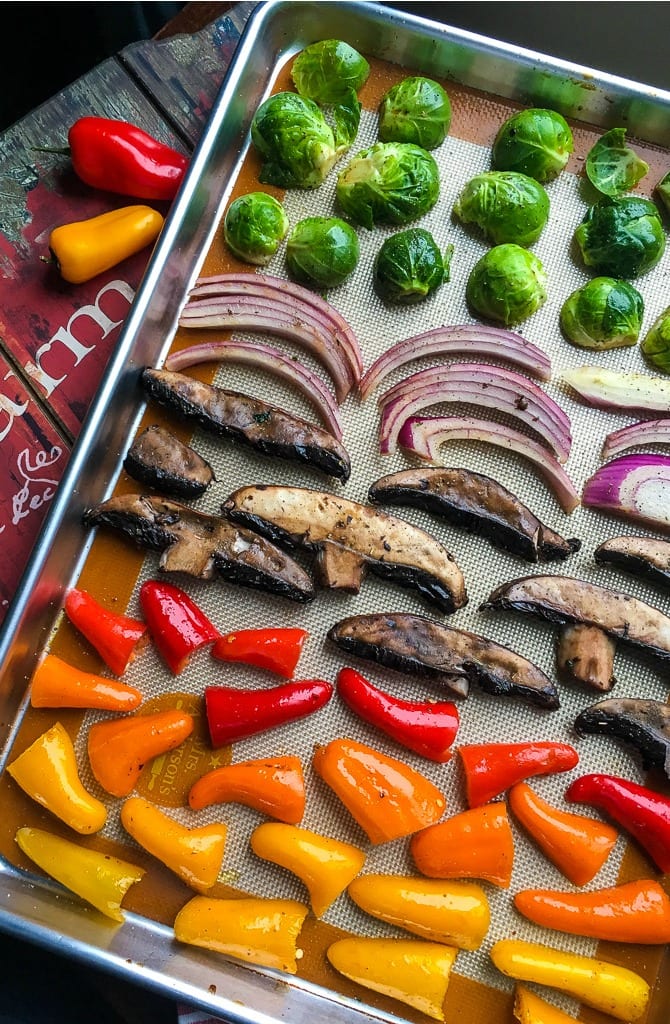 Sheet pan roasted veggies are a wonderful complement to a good meal, especially when they are seasoned with Herbes de Provence. 