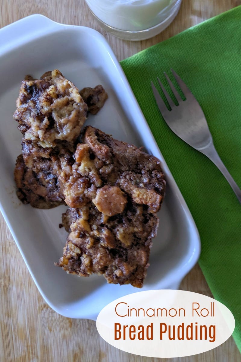 Easy Cinnamon Roll Bread Pudding Recipe #BreadPudding #CinnamonRoll #Recipe