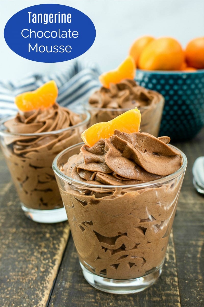 Creamy Tangerine Chocolate Mousse Recipe #Mousse #ChocolateMousse #Tangerine