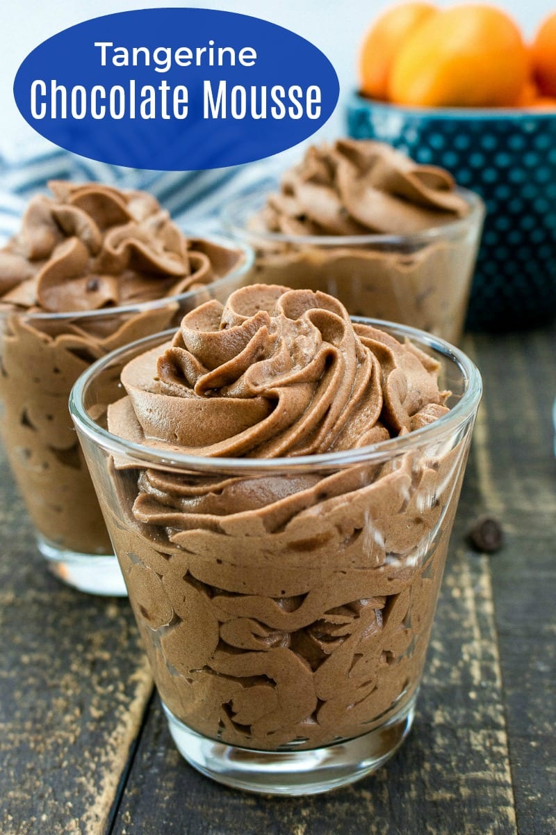 Creamy Tangerine Chocolate Mousse Recipe #Mousse #ChocolateMousse #Tangerine