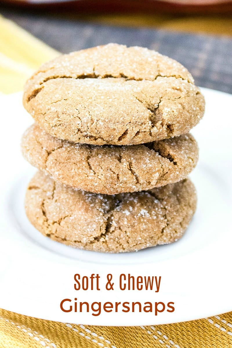 Soft and Chewy Gingersnap Cookies Recipe #Recipe #CookieRecipe #Gingersnaps #GingerCookies #Ginger #GingersnapCookies #Chewy #ChewyCookies