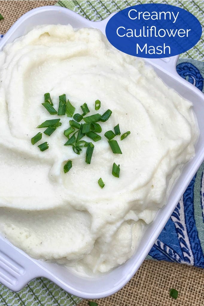 Creamy Vegan Mashed Cauliflower Recipe #Cauliflower #MashedCauliflower #CauliflowerMash #vegan