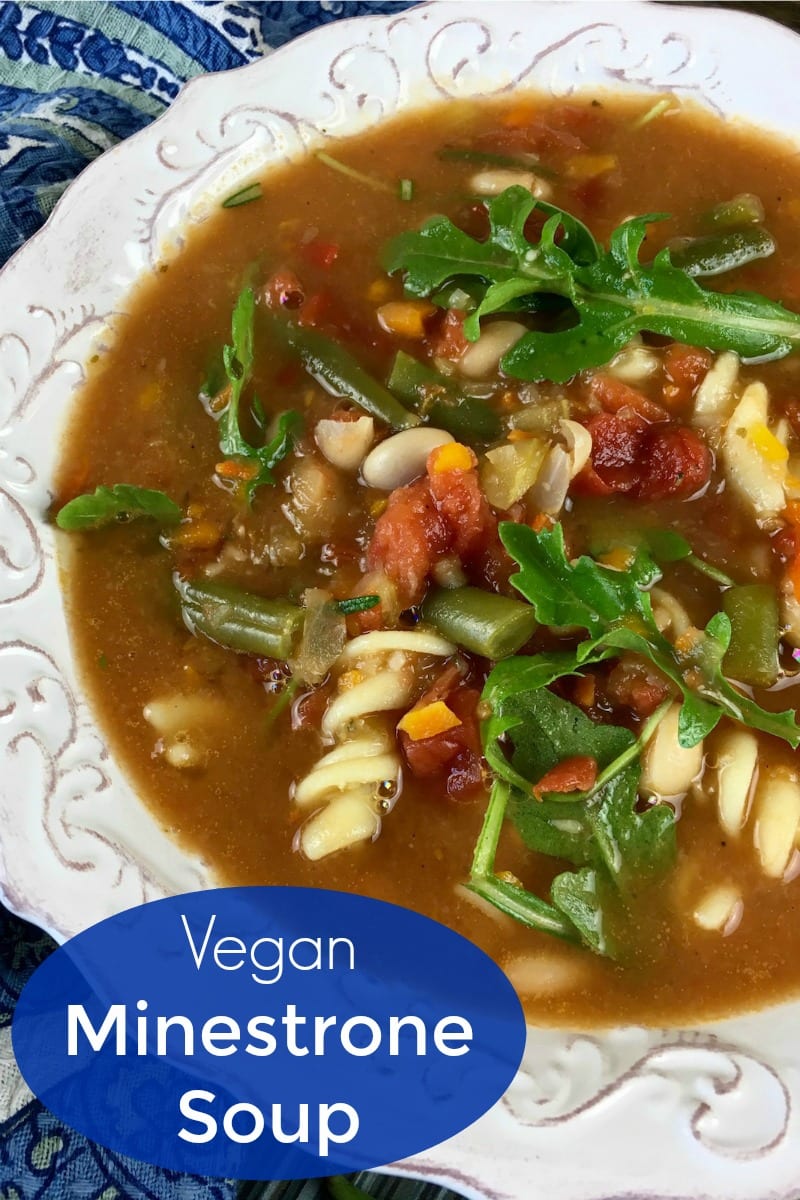 When you want vegan comfort food at its finest, sit down with a bowl of dutch oven minestrone soup. It will fill your belly and warm your soul. 