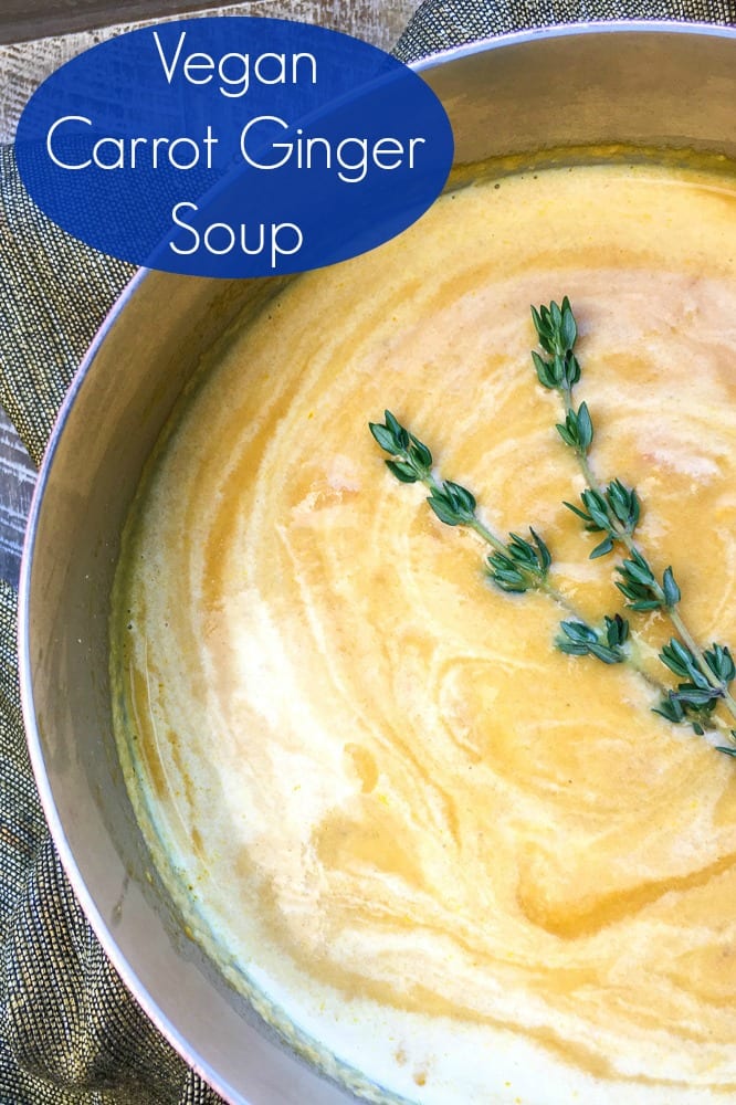 Creamy Vegan Carrot Soup Recipe #Soup #SoupRecipe #VeganSoup #CarrotSoup #VegetarianSoup