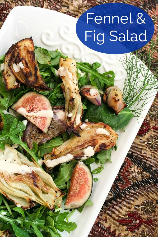 Fig and Fennel Salad with Lemon Dressing Recipe #figs #fennel #saladrecipe