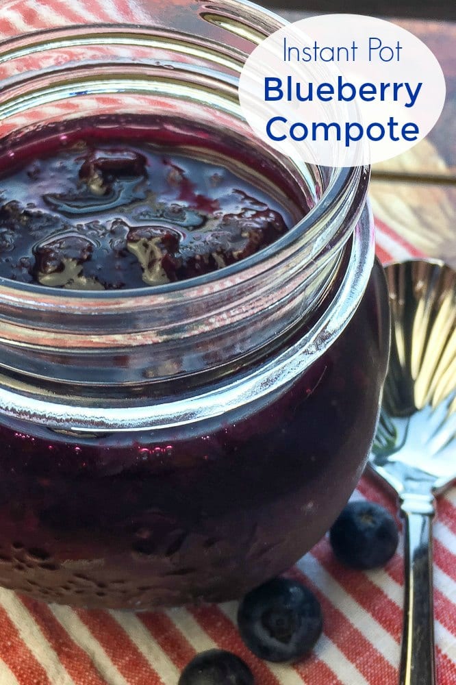 Instant Pot Blueberry Compote Recipe #Compote #InstantPotCompote #InstantPot #InstantPotRecipes