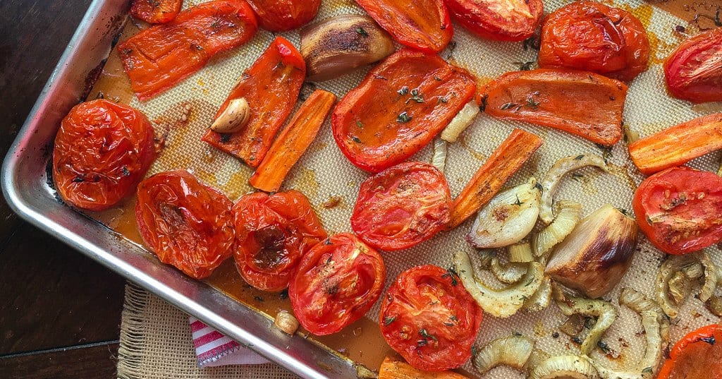 roasted veggies for soup