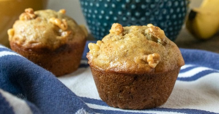 Easy Banana Walnut Muffins Recipe Mama Likes To Cook