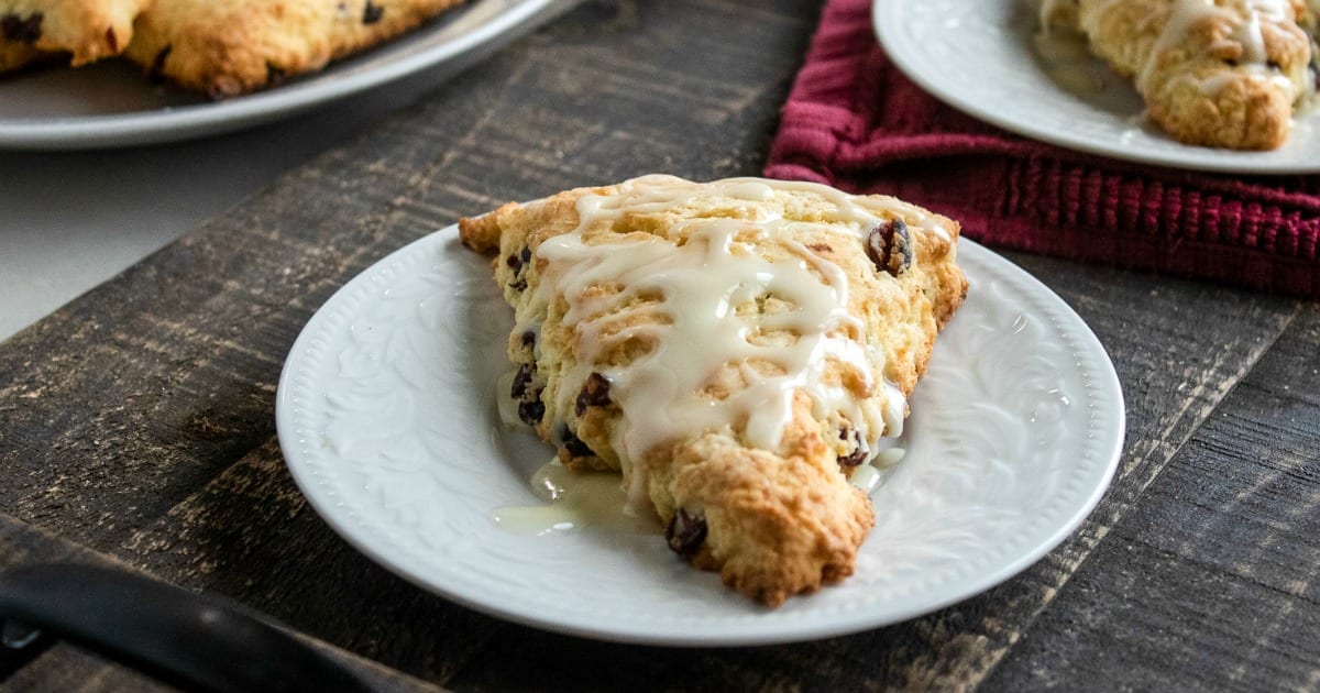 feature glazed cranberry scones