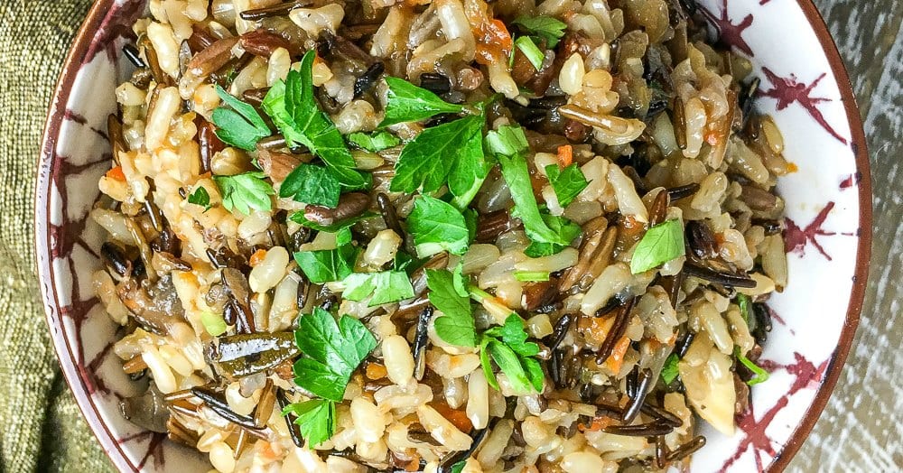 feature instant pot wild rice pilaf