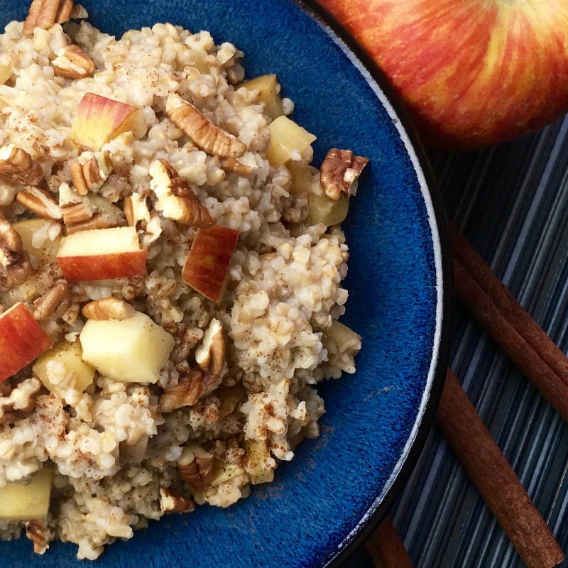 insta apple cinnamon oatmeal