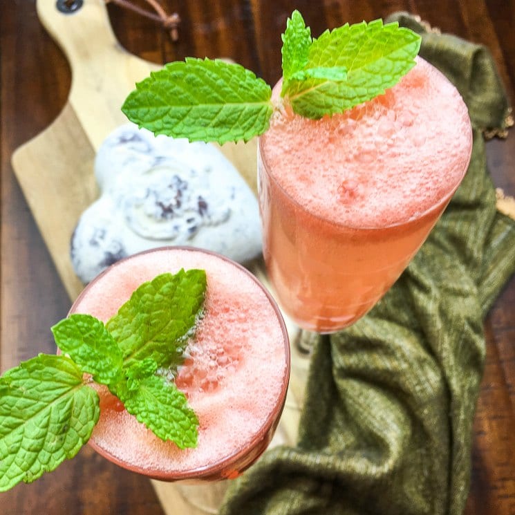 insta pink grapefruit mimosas