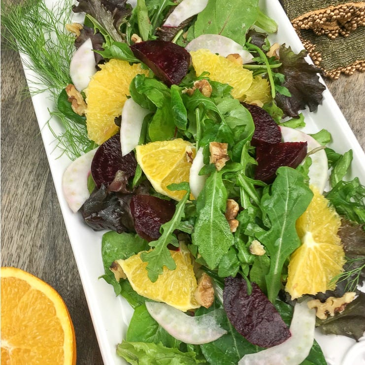  roasted beet fennel citrus salad