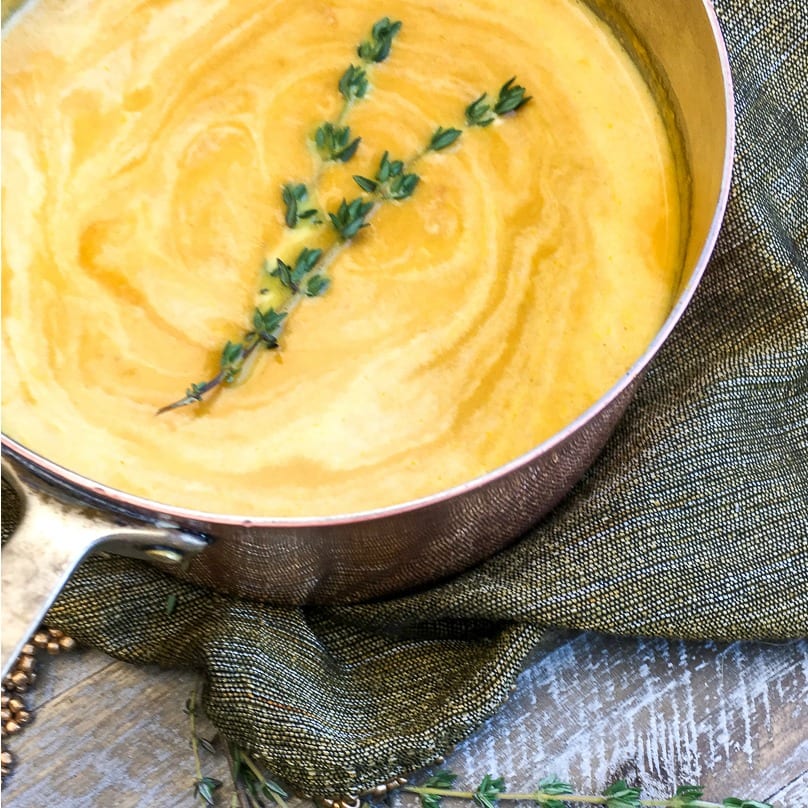 insta vegan carrot soup