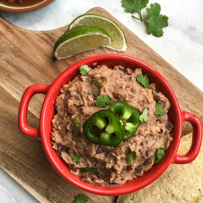 insta vegan refried beans