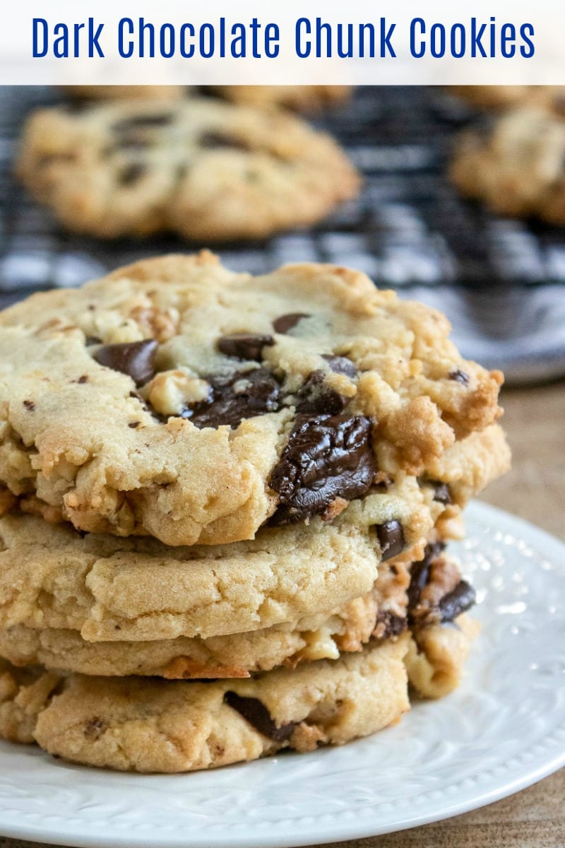 Walnut Dark Chocolate Chunk Cookies Recipe #Cookies #CookieRecipe