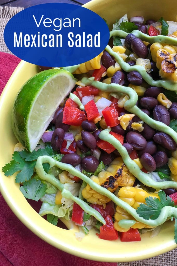 Vegan Mexican Avocado Salad Recipe #VeganSalad #MexicanFood #MexicanSalad #Vegetarian #VegetarianSalad