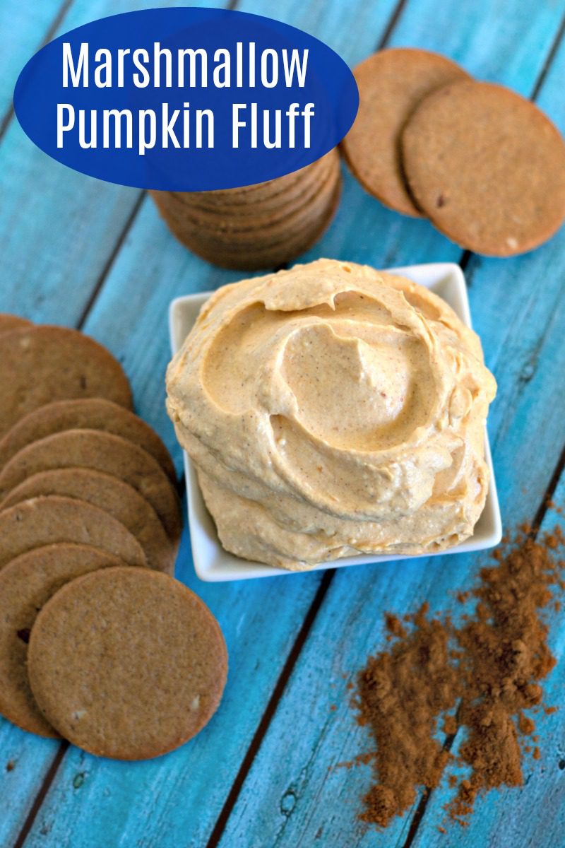 Marshmallow Pumpkin Fluff Dip Recipe #PumpkinFluff #PumpkinDip