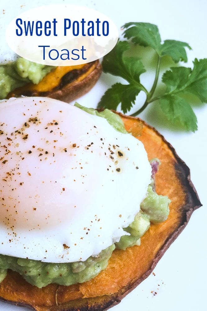 Avocado Sweet Potato Toast with Fried Egg #SweetPotatoToast #Breakfast #MakeAheadBreakfast #AvocadoToast