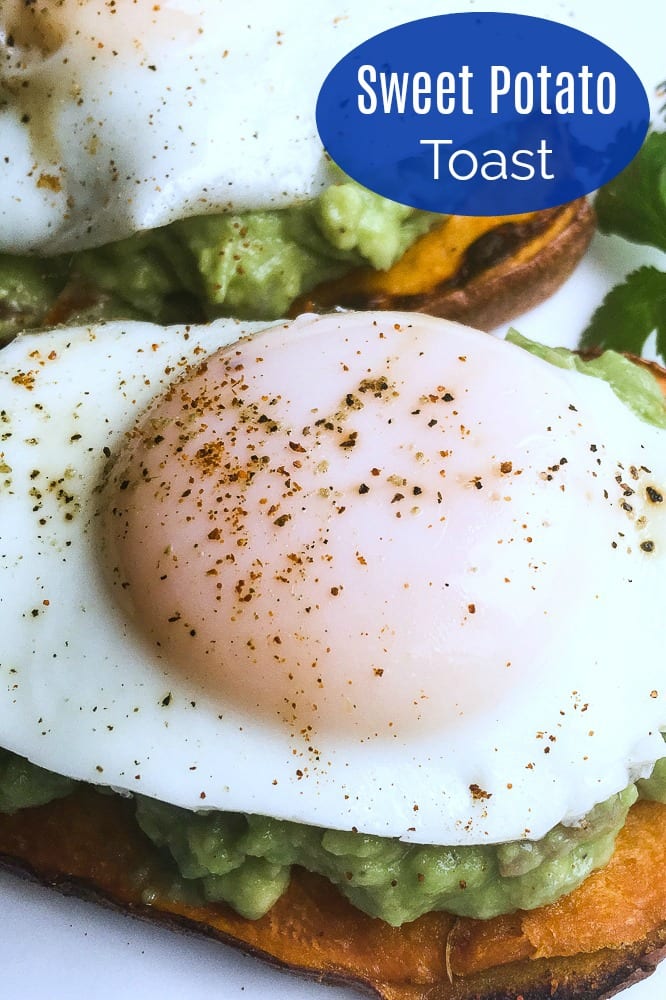 Avocado Sweet Potato Toast with Fried Egg #SweetPotatoToast #Breakfast #MakeAheadBreakfast #AvocadoToast