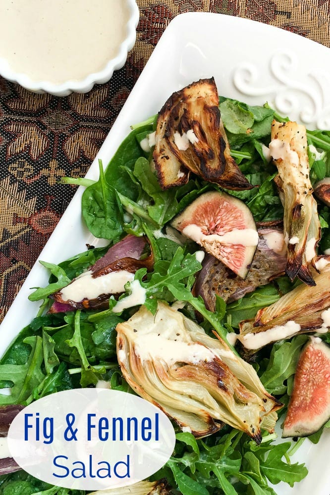 Fig and Fennel Salad with Lemon Dressing Recipe #figs #fennel #saladrecipe