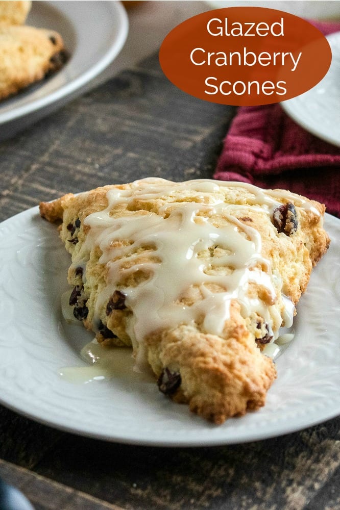 Glazed Cranberry Scones Recipe #scones #Cranberry