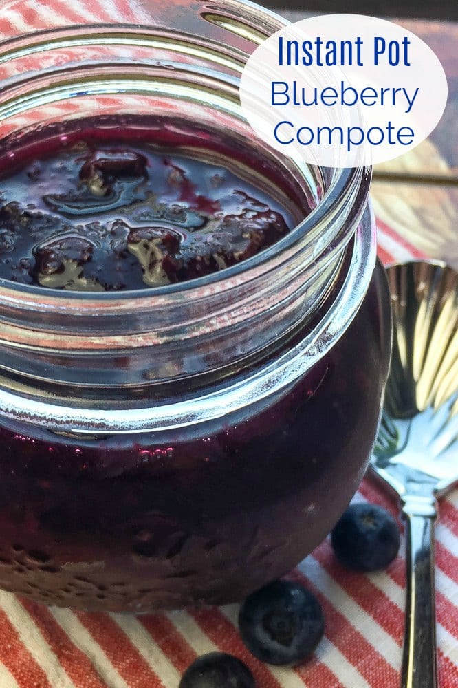 Instant Pot Blueberry Compote Recipe #Compote #InstantPotCompote #InstantPot #InstantPotRecipes