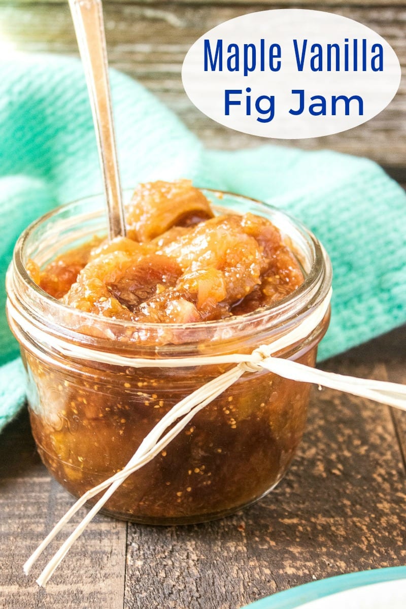 maple fig jam made without pectin