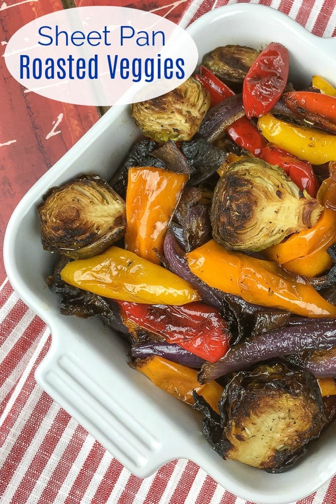 pin roasted seasoned vegetables