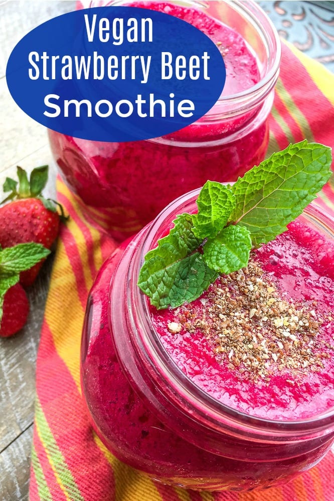 Vegan Strawberry Beet Smoothie Recipe