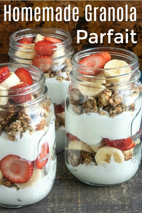 When you crave a healthy and satisfying breakfast or dessert, this vegan strawberry banana parfait with homemade granola is your answer! Customize with your favorite fruits and enjoy the satisfying layers of creamy coconut yogurt, crunchy granola, and fresh goodness.