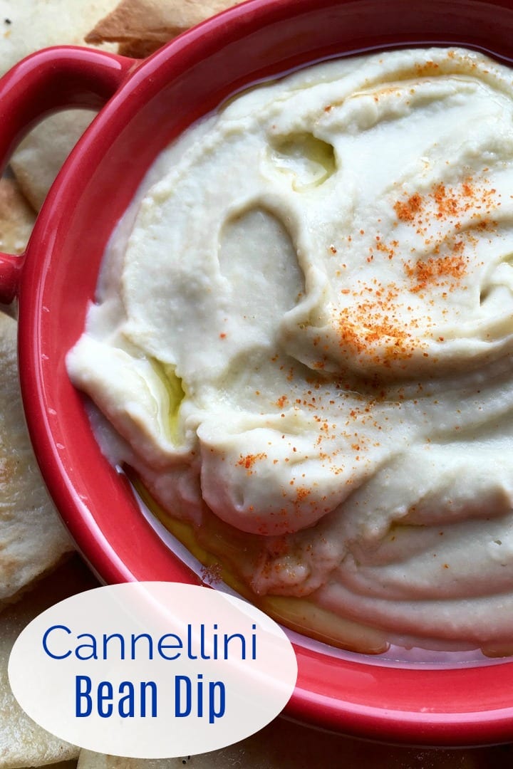 5 Minute Cannellini Bean Dip Recipe #BeanDip #CannelliniBeans