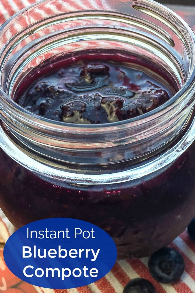 Instant Pot Blueberry Compote Recipe #Compote #InstantPotCompote #InstantPot #InstantPotRecipes